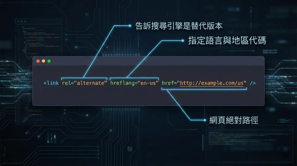 hreflang HTML 標籤語法結構解析