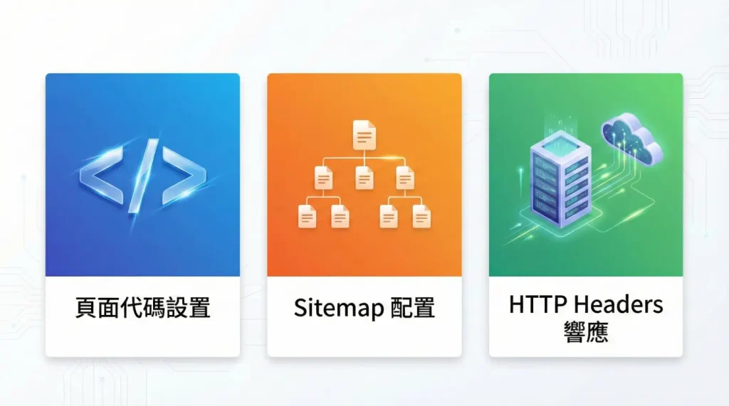實作 hreflang 的三種常見方法：HTML 標籤、Sitemap、HTTP Headers